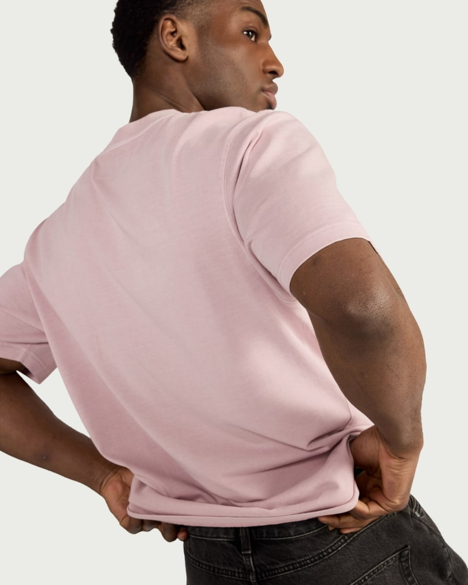 image 1 of RDA Pure Cotton Pocket T-Shirt in Pink