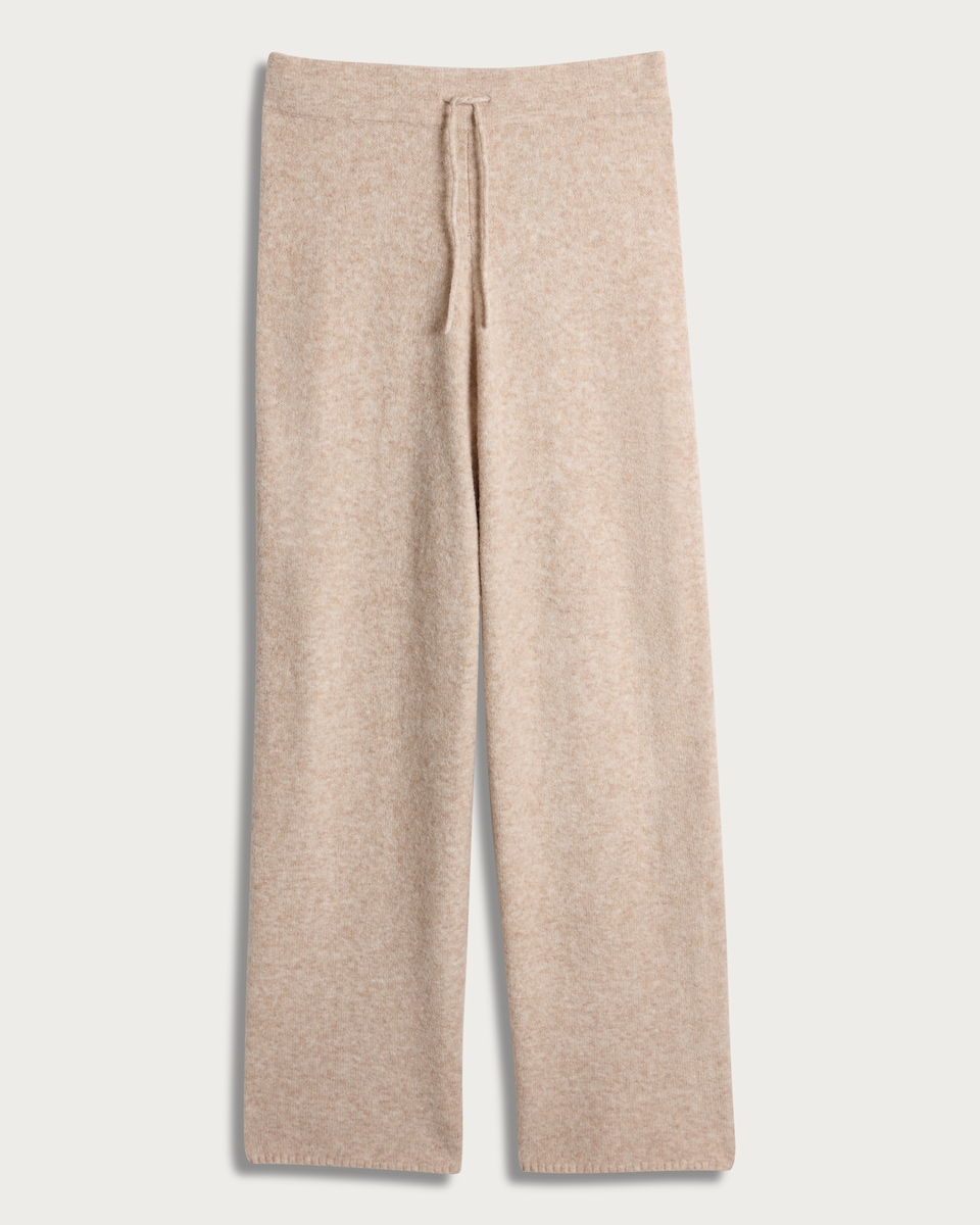 image 1 of OH ME OH MY Knitted Trousers with Wool in Neutral
