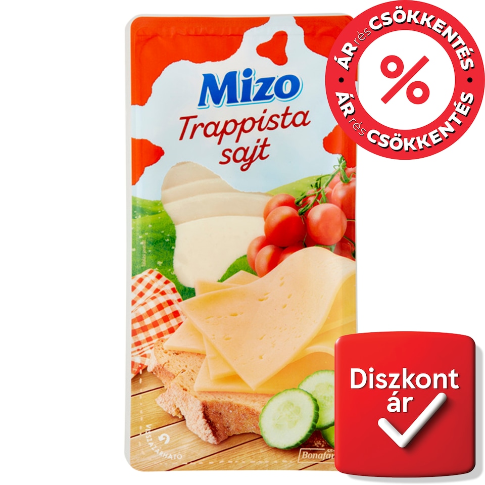 Mizo szeletelt trappista sajt 100 g