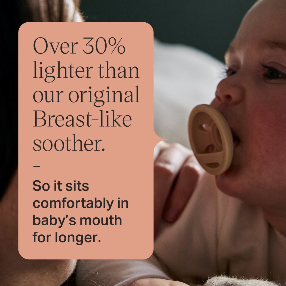 image 1 of Tommee Tippee Breast Like Soothers x2 0-6 Months