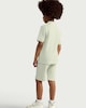 image 3 of F&F Boys 2-Piece Cotton Rich Textured Polo Shirt and Shorts Set in Mint