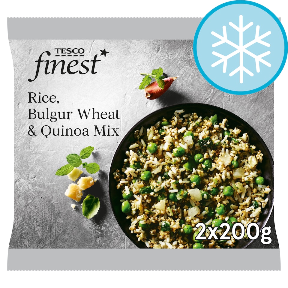 Tesco Finest Rice Bulgar Wheat Quinoa Mix 400G