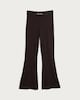 image 4 of F&F Flared Gold Chain Buckle Trousers in Chocolate