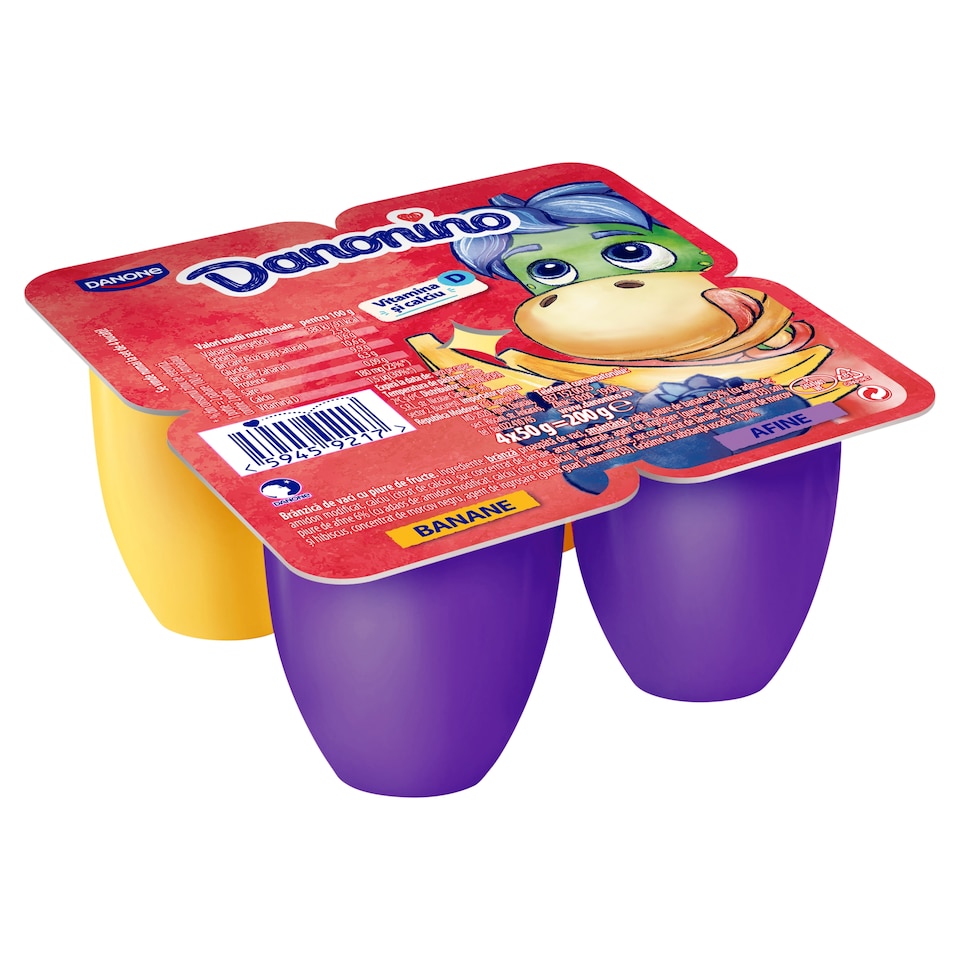Danone Danonino tejkészítmény hozzáadott kalciummal és D-vitaminnal 4 x 50 g (200 g)