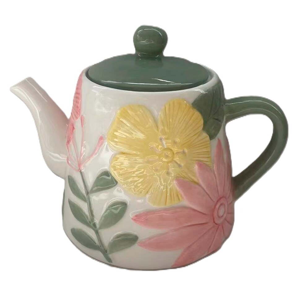 Candlelight Embossed teapot 