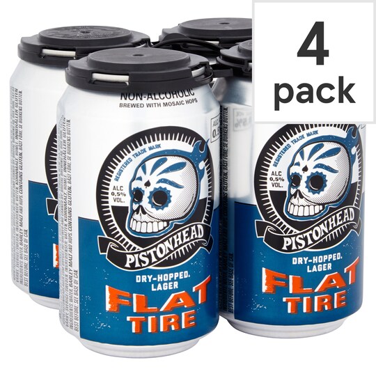 Pistonhead Alcohol Free Lager 4X330ml Tesco Groceries