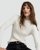 image 2 of F&F Ribbed Knit Crew Neck Jumper in Cream