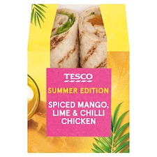 Tesco Spiced Mango, Lime & Chilli Chicken Wrap 