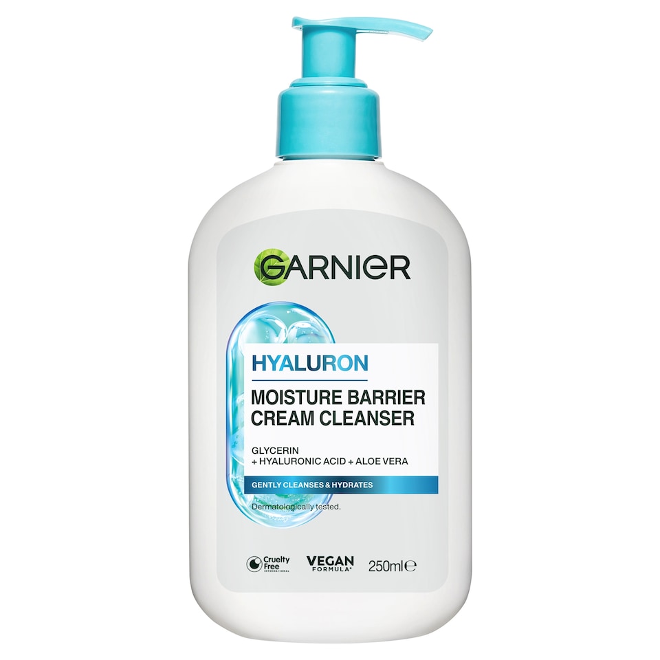 image 1 of Garnier Skinactive Soothing Aloe Cream Cleanser 250ml
