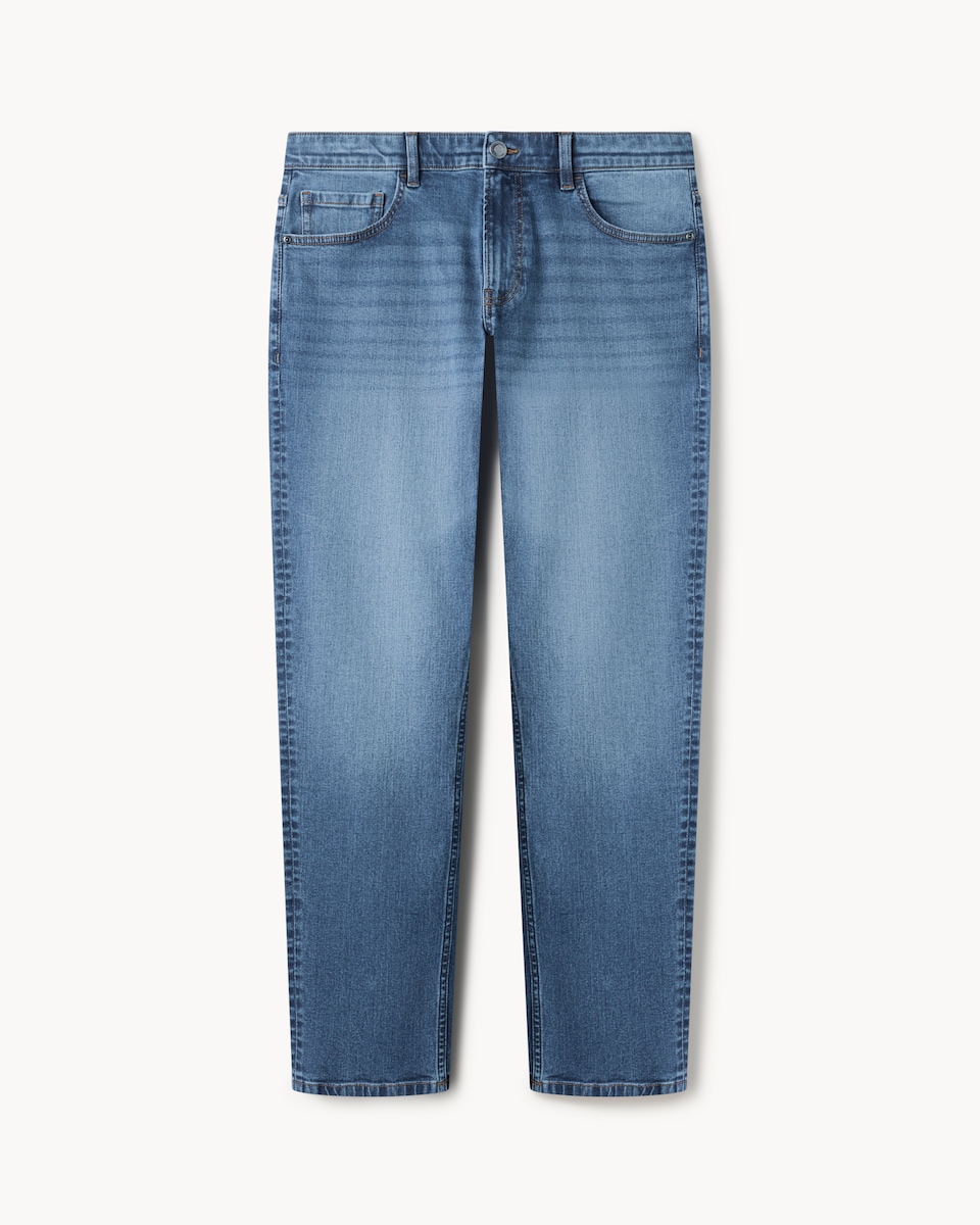 image 1 of F&F Cotton Rich Slim Fit Jeans in Blue
