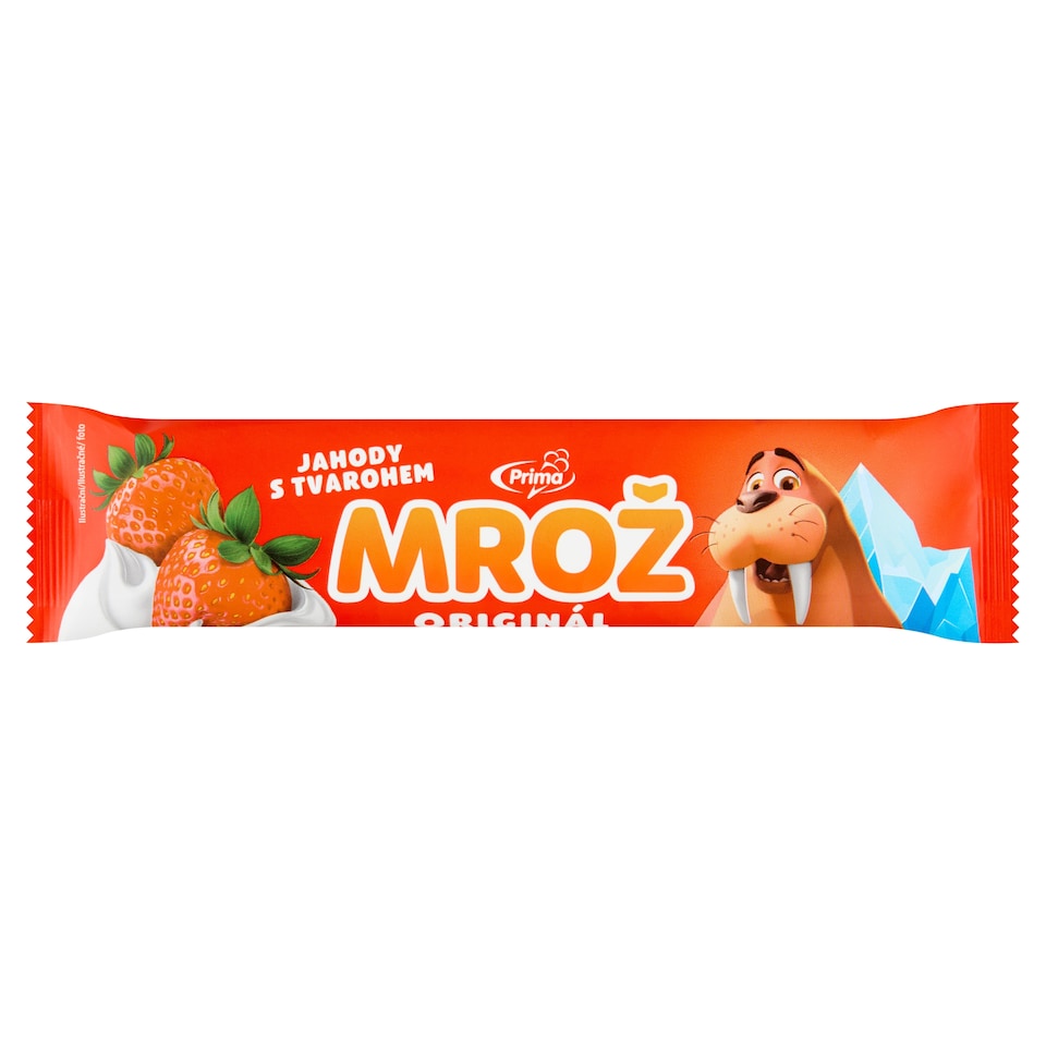 Obrázek 1 pro produkt Prima Mrož Originál jahody s tvarohem 45ml