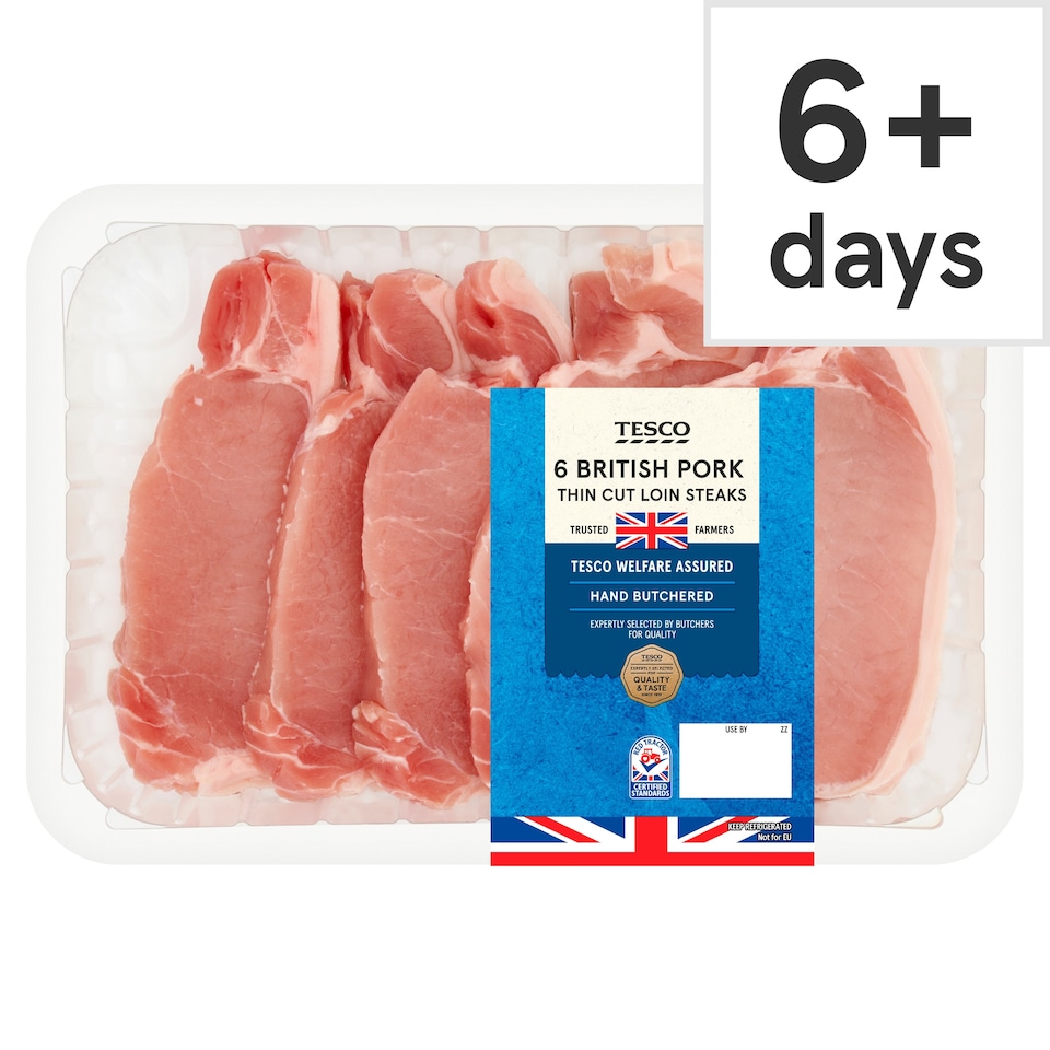 Tesco Pork Loin Steaks600g