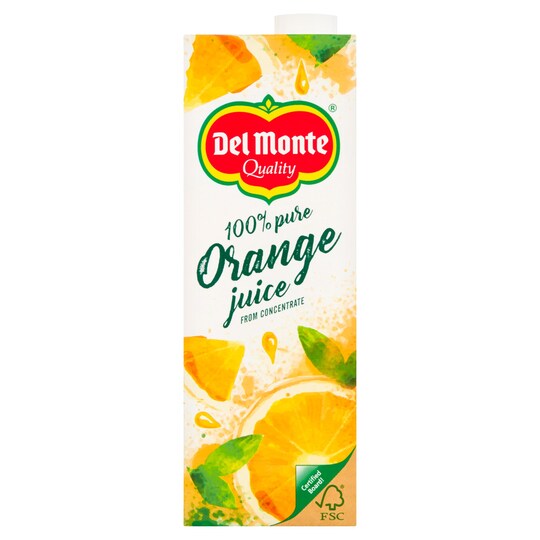 Del Monte Orange Juice Smooth 1 Litre