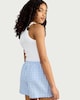 image 3 of F&F Girls Pure Cotton Gingham Shorts in Blue