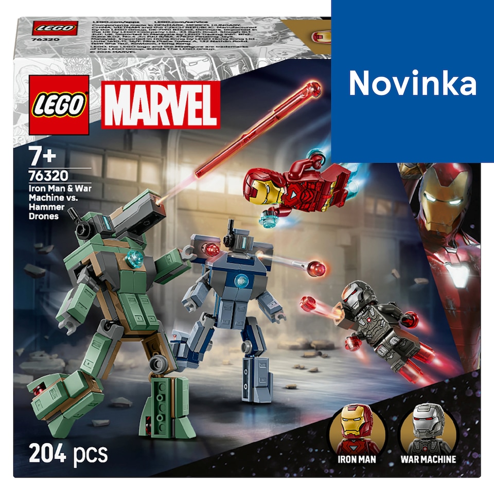 image 1 of LEGO Marvel 76320 Iron Man & War Machine vs. Hammer Drones