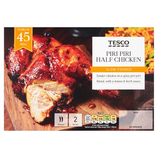 Tesco Piri Piri Half Chicken 502G Tesco Groceries