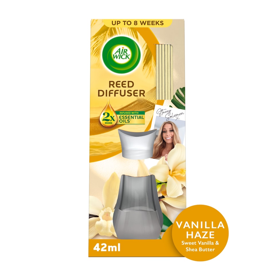 Air Wick Reed Diffuser Vanilla Haze Sweet Vanilla & Shea Butter Limited Edition 42ml