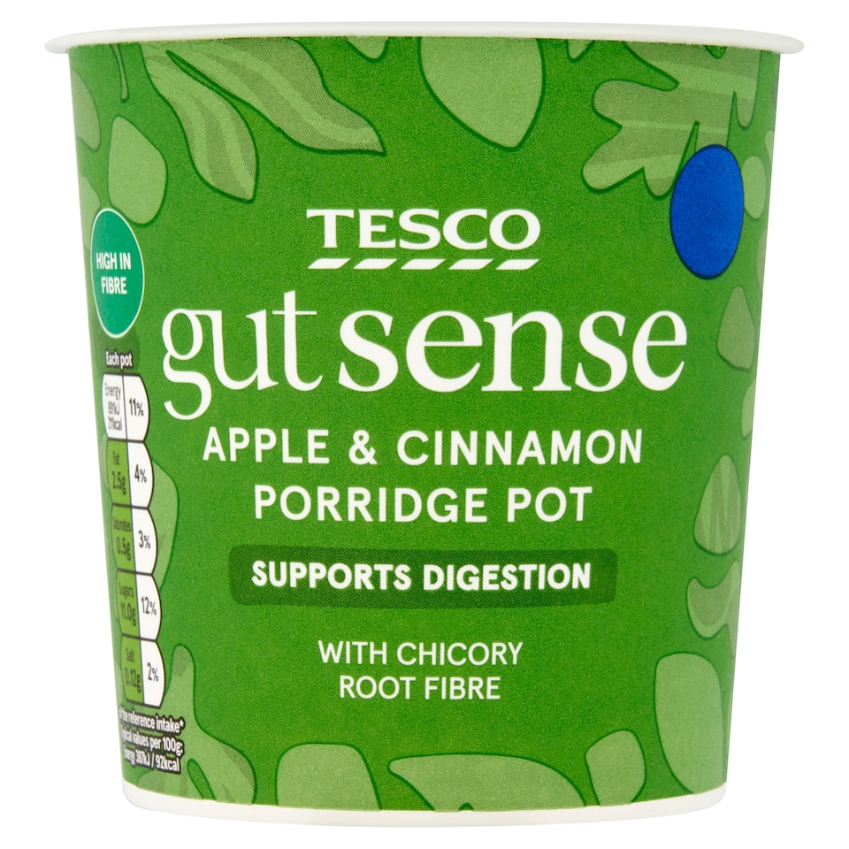 Tesco gut sense Apple & Cinnamon Porridge Pot 60g