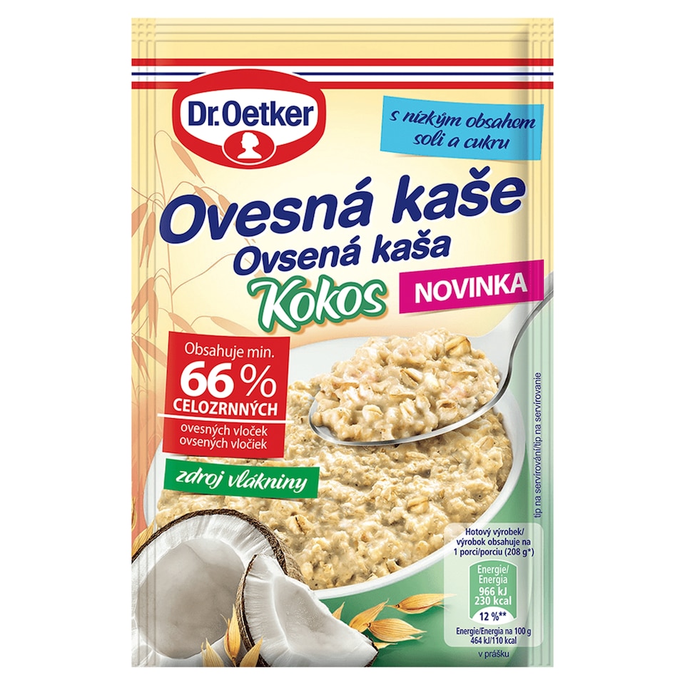 Dr. Oetker Ovesná kaše kokos 58g