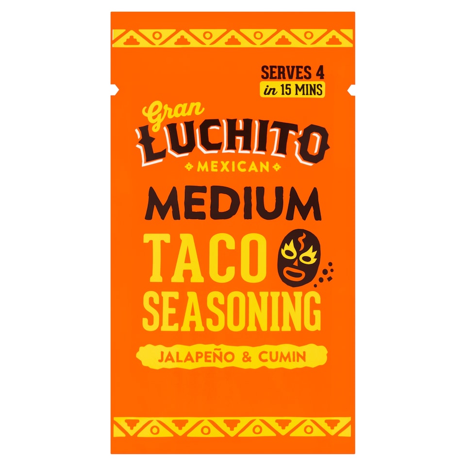 Gran Luchito Jalapeno & Cumin Medium Taco Seasoning 28g