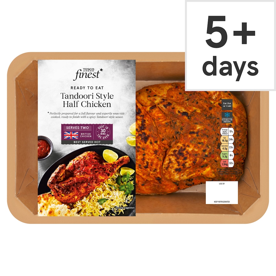 Tesco Finest Half Roast Chicken with Tandoori Sauce 650g