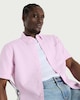 image 1 of F&F Pure Cotton Short Sleeved Oxford Shirt in Pink