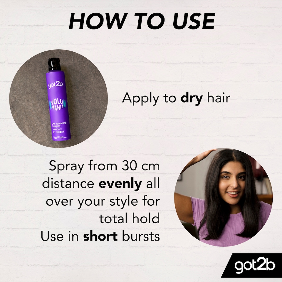 image 1 of Got2b Volumania 24h Volumising Hairspray 300ml