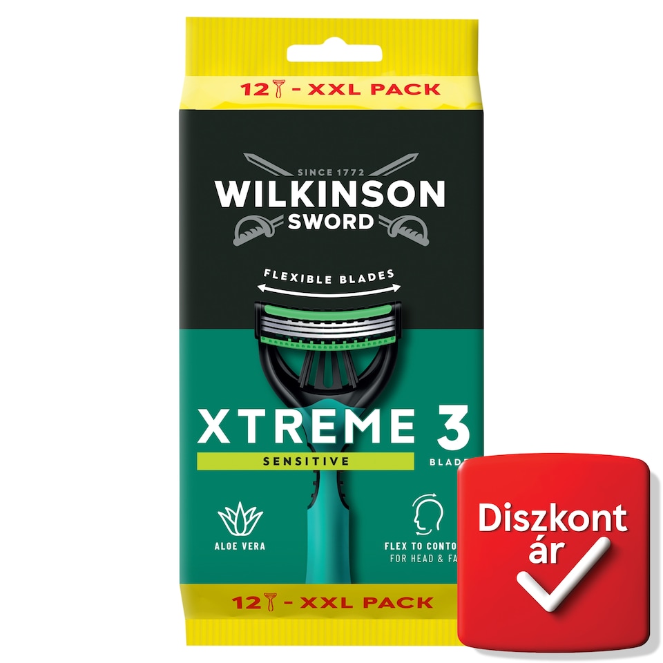 Wilkinson Sword Xtreme3 Sensitive hárompengés borotva 12 db