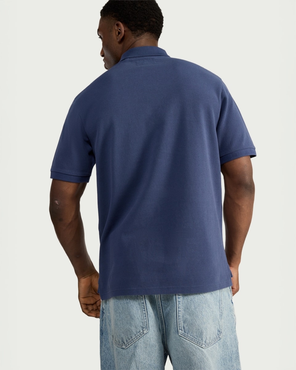 image 1 of RDA Pure Cotton Polo Shirt in Blue