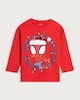 image 4 of Marvel Spider-Man Merry Christmas Pure Cotton Top in Red