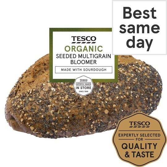 Tesco Organic Seeded Multigrain Bloomer Tesco Groceries