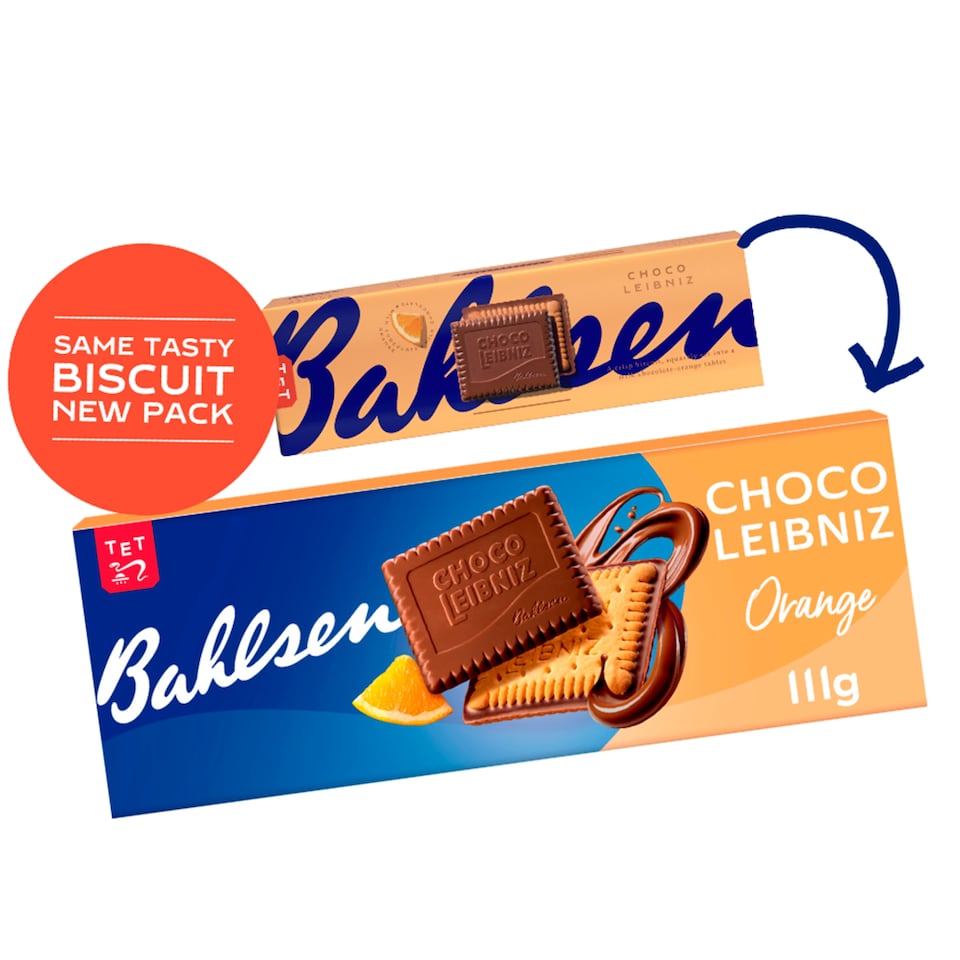 image 1 of Bahlsen Choco Leibniz Orange Chocolate Biscuits 111g