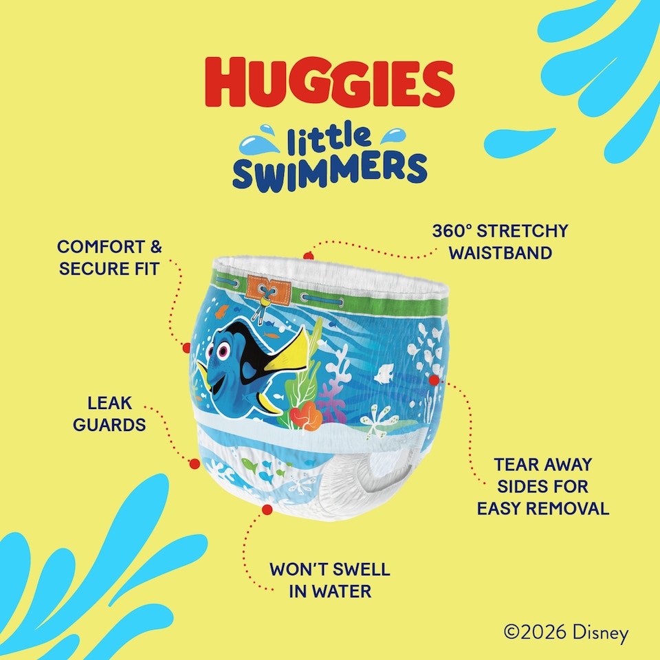 image 1 of Huggies Little Swimmers Swim Nappies Size 2-3 20 Pack