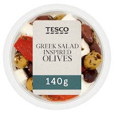 Tesco Greek Salad Inspired Olives 140G