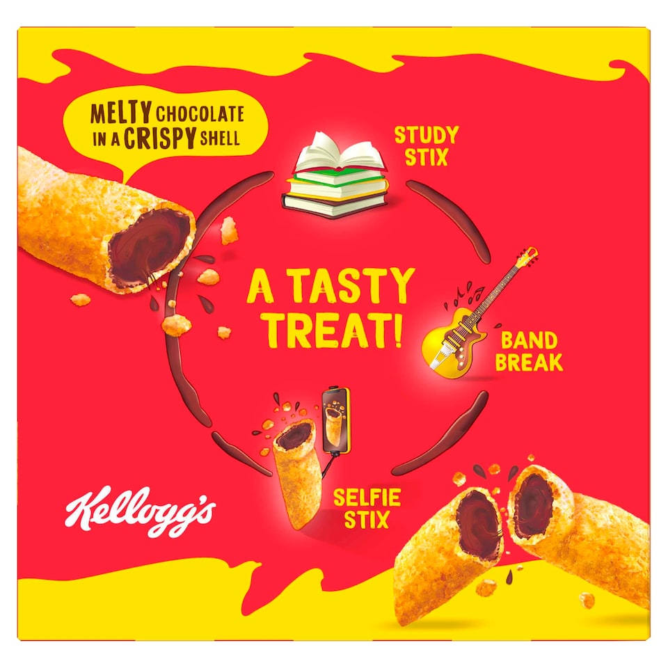 image 1 of Kellogg's Krave Stix Chocolate Hazelnut Cereal Bars Multipack, 5x20.5g