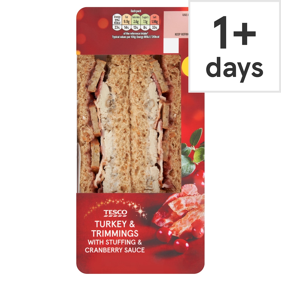 Tesco Turkey & Trimmings Sandwich