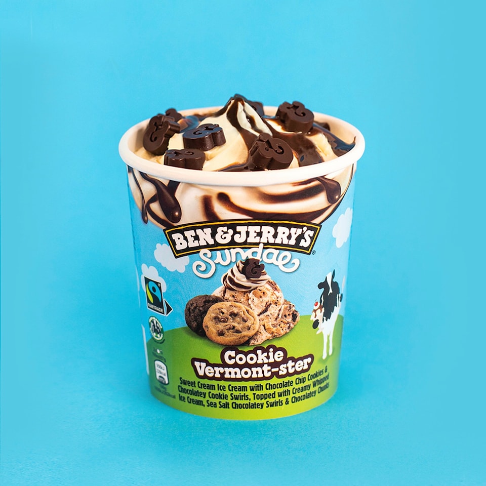 image 1 of Ben & Jerry's Sundae Cookie Vermonster Ice Cream Tub 427ml
