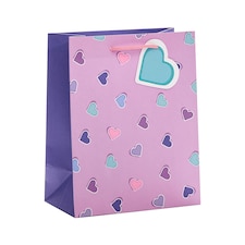 Tesco Purple Hearts Medium Bag