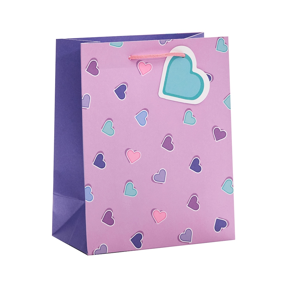 Tesco Purple Hearts Medium Bag