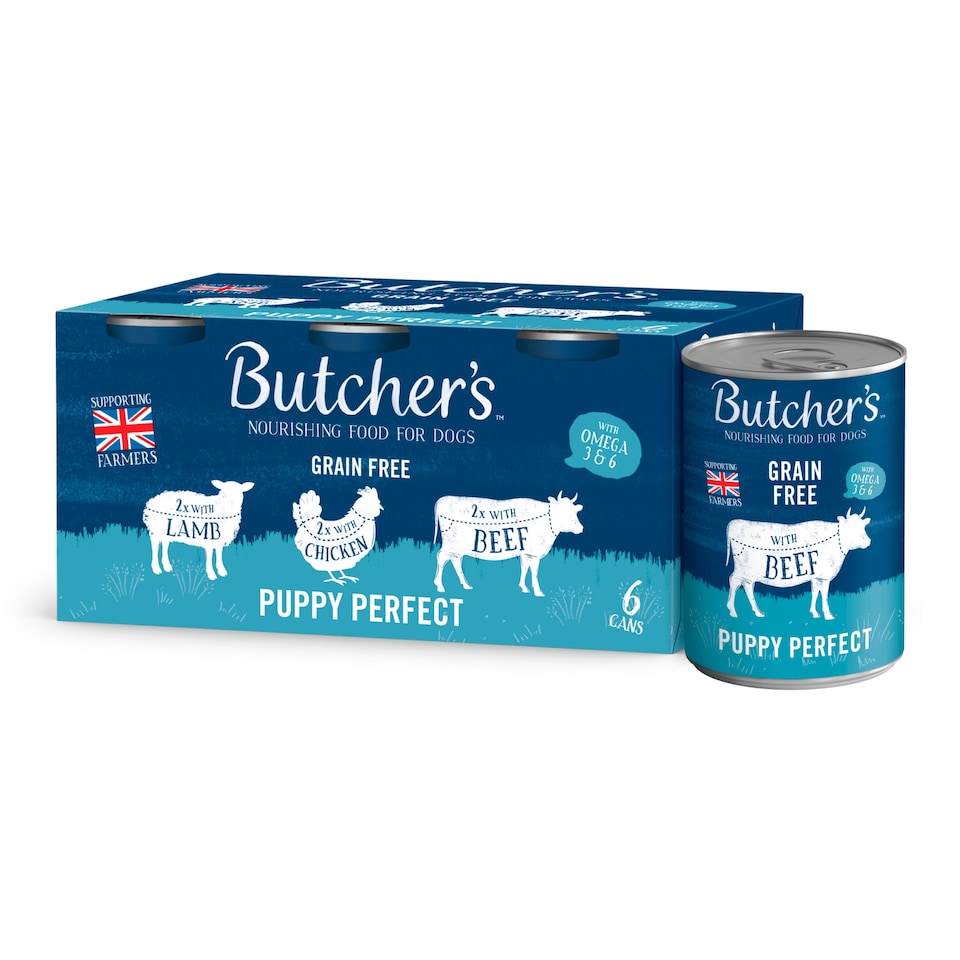 image 1 of Butcher's Puppy Perfect Puppy Food Tins 6X400g
