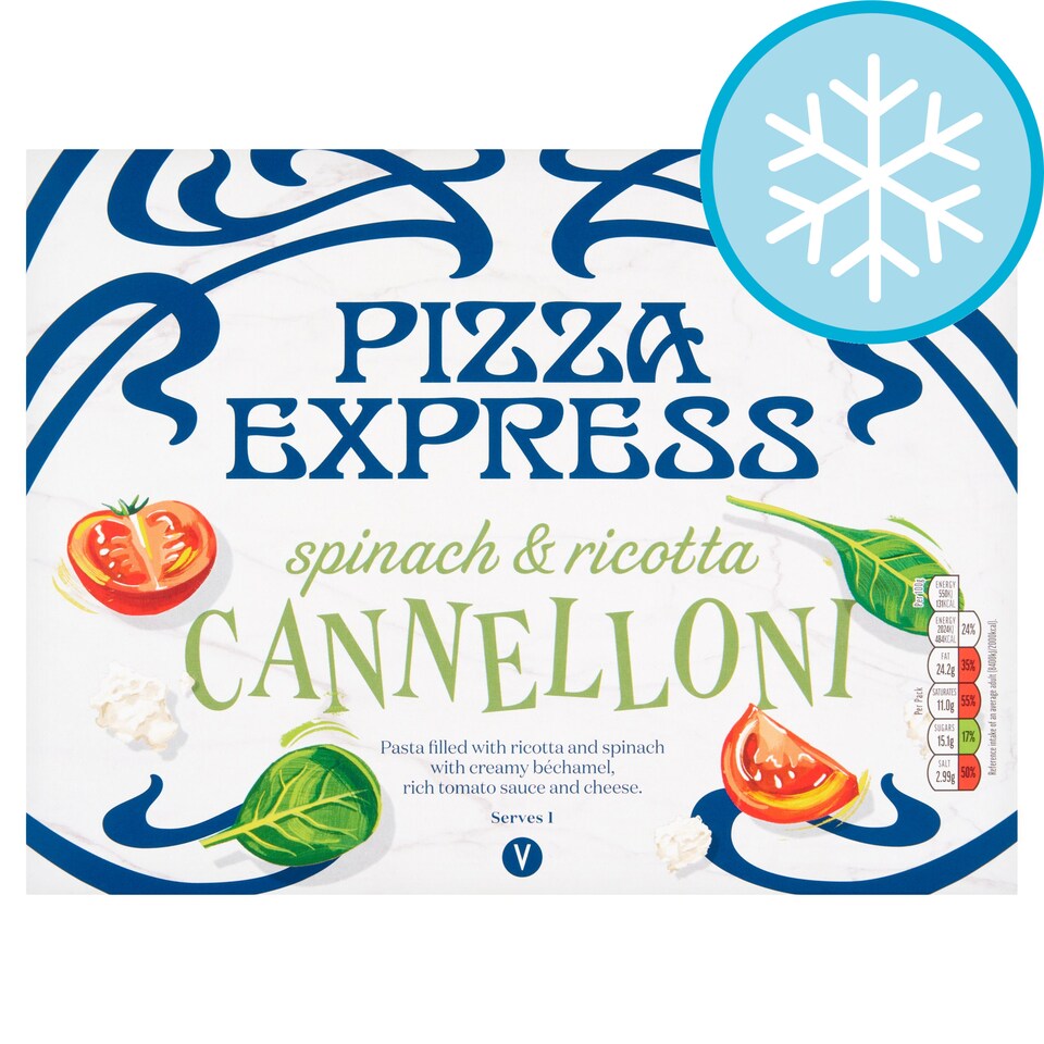 Pizza Express Spinach and Ricotta Cannelloni 400g Tesco Groceries