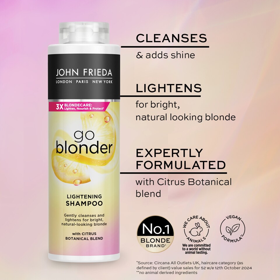 image 1 of John Frieda Sheer Blonde Go Blonder Shampoo 500Ml