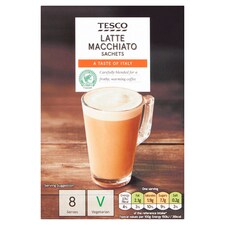 Tesco Latte Macchiato 8 Sachets 148G