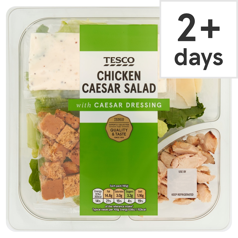 Tesco Chicken Caesar Salad 185G