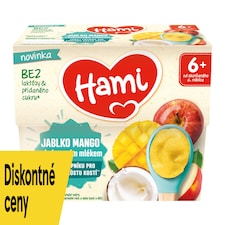 HAMI Fruit Baby Food Apple Mango with Coconut Milk 4x95g
