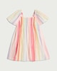 image 4 of F&F Girls Cotton Rich Striped Smocked Dress in Multi