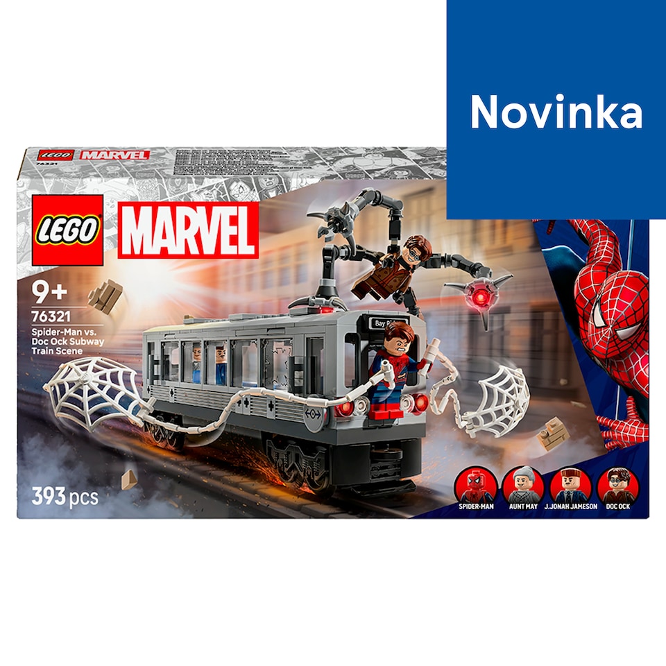 image 1 of LEGO Marvel 76321 Spider-Man vs. Doc Ock Subway Train Scene