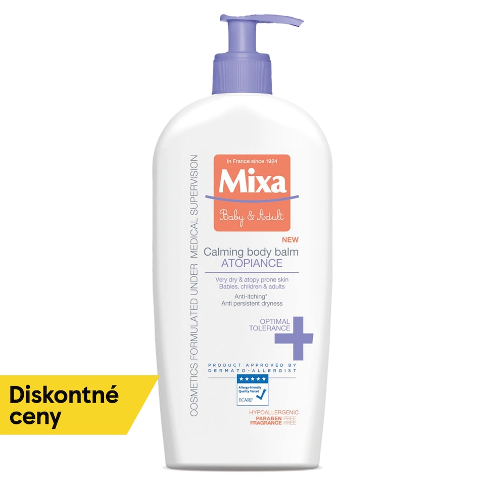 Mixa Panthenol Comfort soothing body milk for very sensitive skin, 400 ml