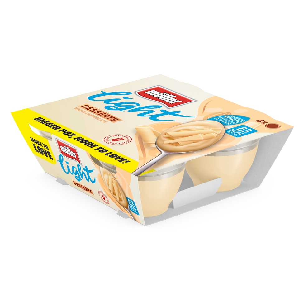 image 1 of Mullerlight Desserts White Chocolate 4x90g