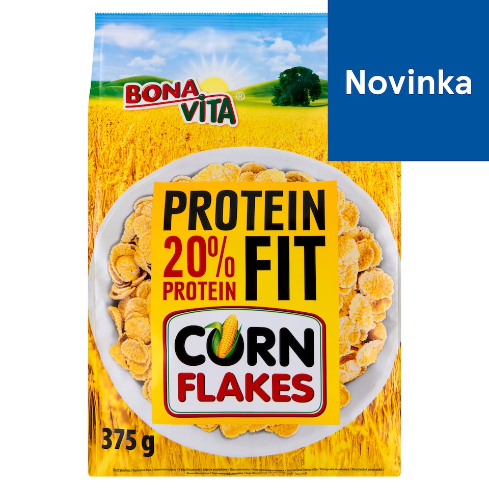 image 1 of Bona Vita Corn Flakes Protein Fit 375 g